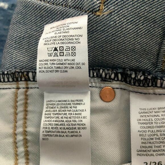 LUCKY BRAND Drew Mom Women’s Jeans Embroidery Butterfly Size 26 High Rise Taper - Picture 10 of 10